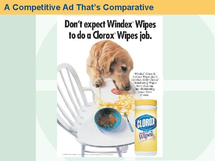 A Competitive Ad That’s Comparative 