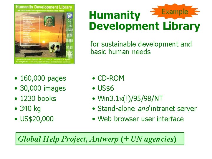 Example Humanity Development Library for sustainable development and basic human needs • • •