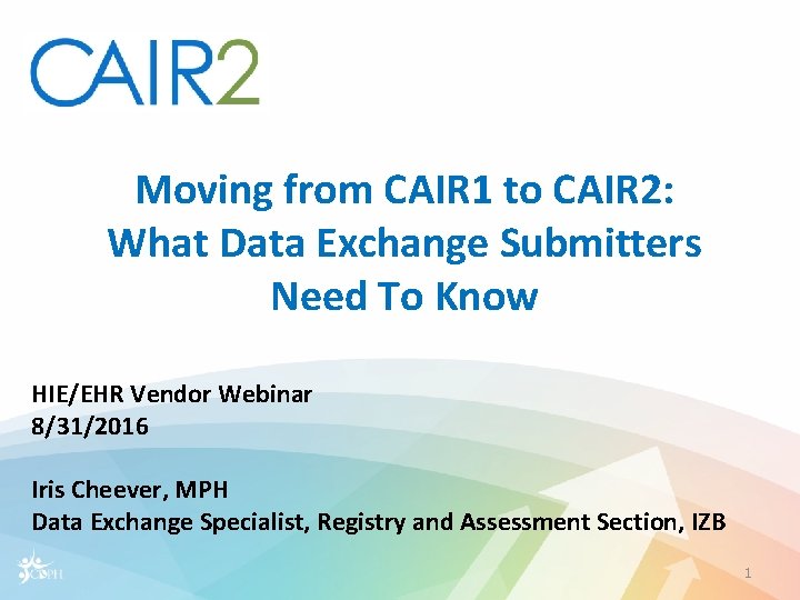 Moving from CAIR 1 to CAIR 2: What Data Exchange Submitters Need To Know