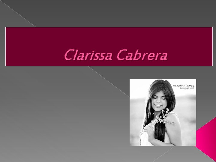 Clarissa Cabrera 