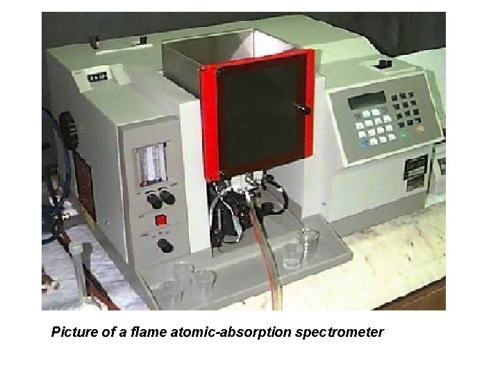 Picture of a flame atomic-absorption spectrometer 
