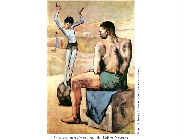 La acróbata de la bola de Pablo Picasso Imagen en. horapunta. com. con licencia