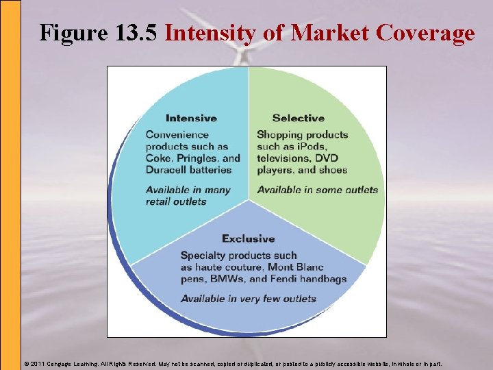 Figure 13. 5 Intensity of Market Coverage © 2011 Cengage Learning. All Rights Reserved.