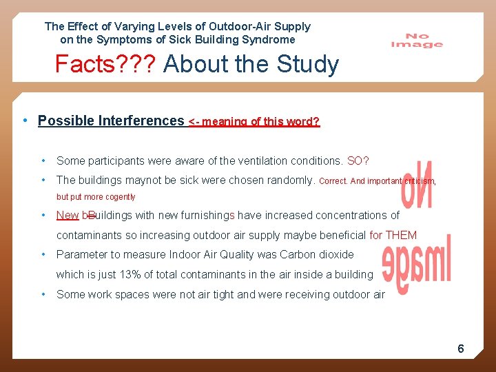 The Effect of Varying Levels of Outdoor-Air Supply on the Symptoms of Sick Building