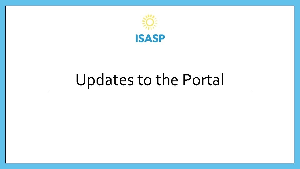 Updates to the Portal 