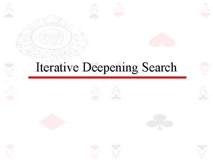 Iterative Deepening Search 