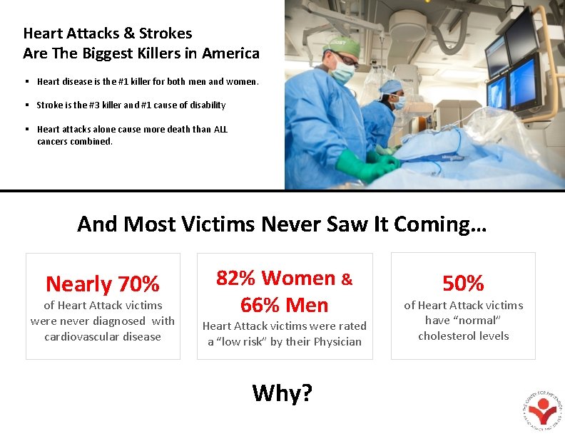 Heart Attacks & Strokes Are The Biggest Killers in America § Heart disease is