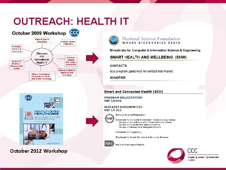 OUTREACH: HEALTH IT October 2012 Workshop 