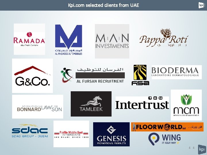 Kpi. com selected clients from UAE 4 4 