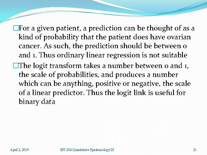 �For a given patient, a prediction can be thought of as a kind of