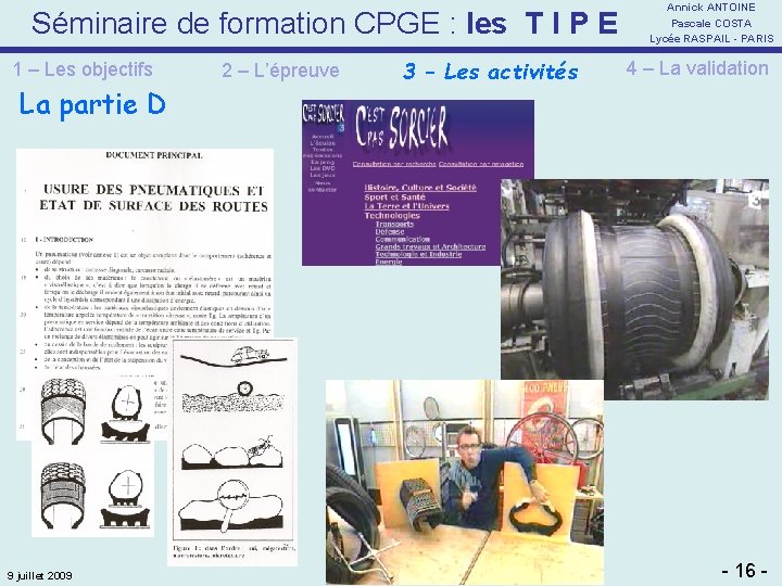 Séminaire de formation CPGE : les T I P E 1 – Les objectifs