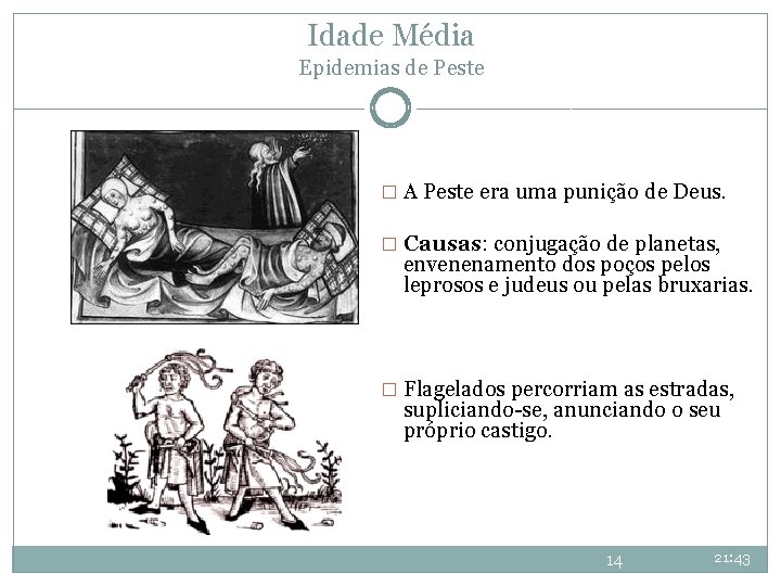 Idade Média Epidemias de Peste � A Peste era uma punição de Deus. � Idade Média Epidemias de Peste � A Peste era uma punição de Deus. �