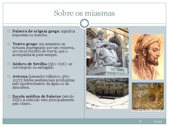 Sobre os miasmas � Palavra de origem grega: significa impureza ou mancha � Teatro Sobre os miasmas � Palavra de origem grega: significa impureza ou mancha � Teatro