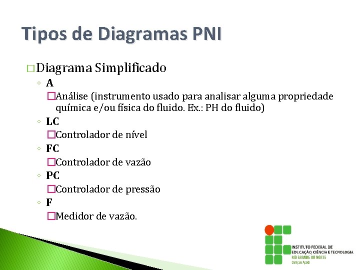 Tipos de Diagramas PNI � Diagrama ◦ A Simplificado �Análise (instrumento usado para analisar Tipos de Diagramas PNI � Diagrama ◦ A Simplificado �Análise (instrumento usado para analisar