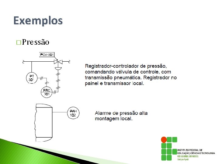 Exemplos � Pressão Exemplos � Pressão