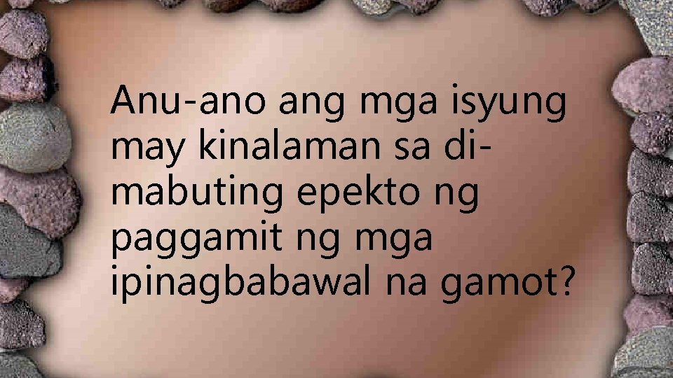 MGA ISYUNG PANLIPUNAN OFW GENDER DRUG and CHILD