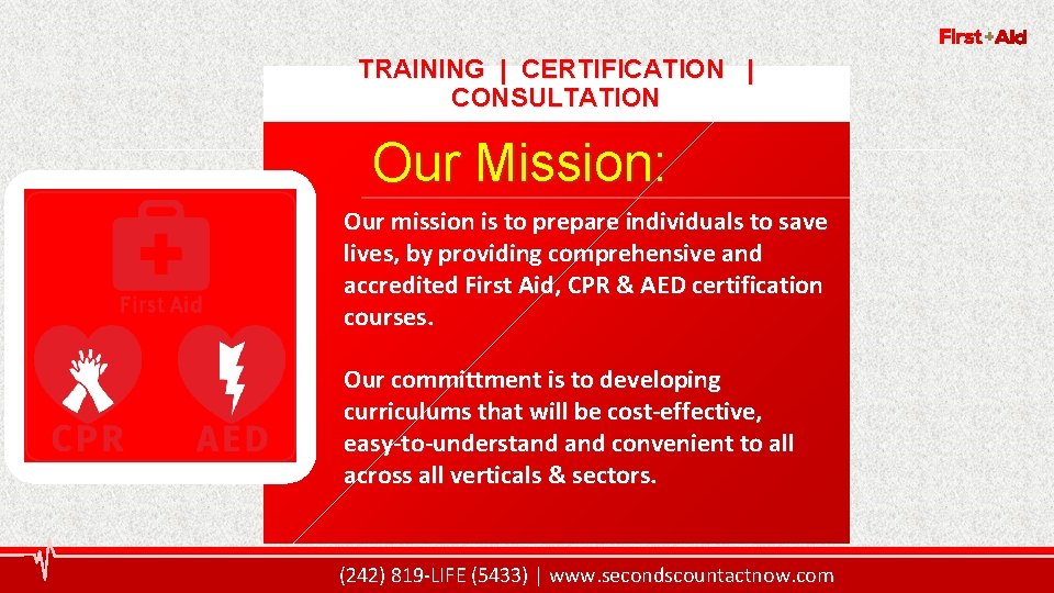 4 TRAINING | CERTIFICATION | CONSULTATION Our Mission: Our mission is to prepare individuals