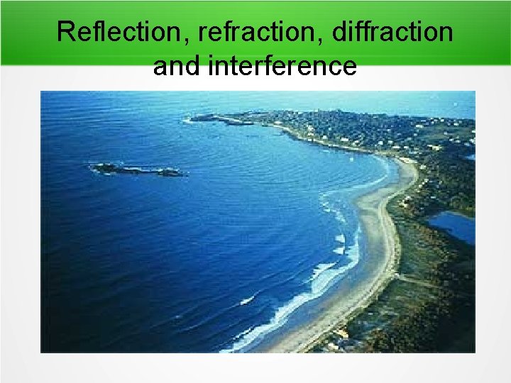 Reflection, refraction, diffraction and interference 