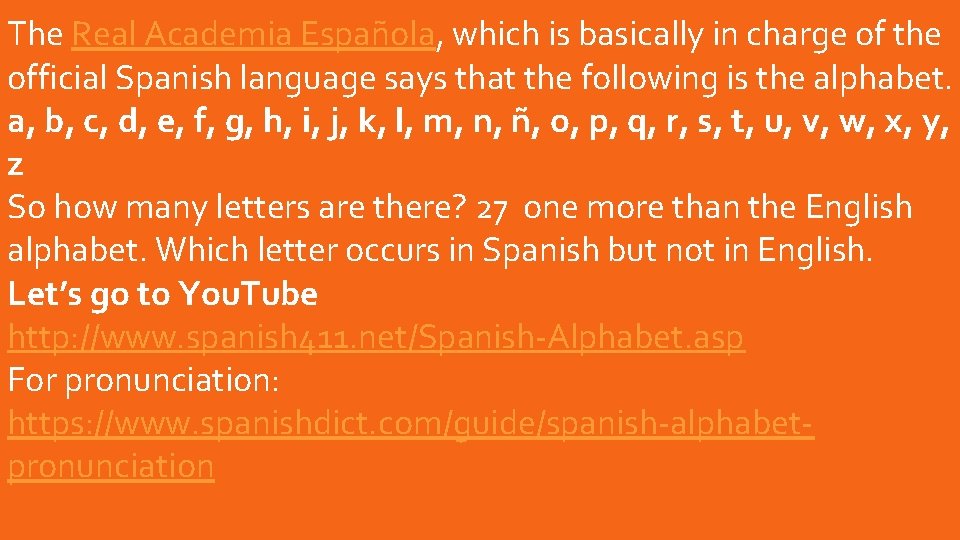 You Tube Spanish Pronunciation