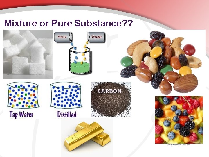 Mixture or Pure Substance? ? 