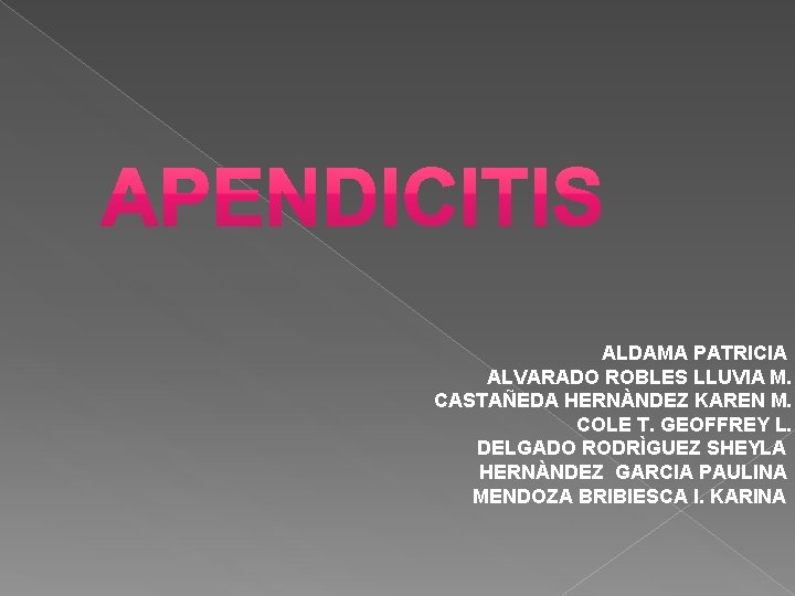 ALDAMA PATRICIA ALVARADO ROBLES LLUVIA M. CASTAÑEDA HERNÀNDEZ KAREN M. COLE T. GEOFFREY L.