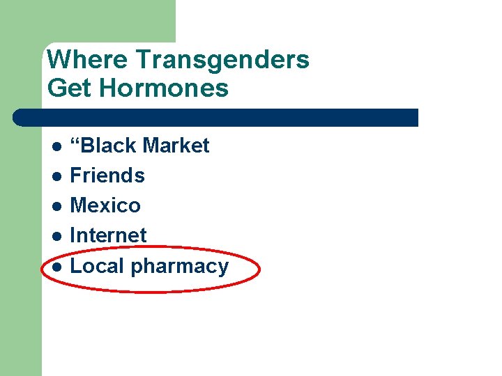 Where Transgenders Get Hormones l l l “Black Market Friends Mexico Internet Local pharmacy Where Transgenders Get Hormones l l l “Black Market Friends Mexico Internet Local pharmacy