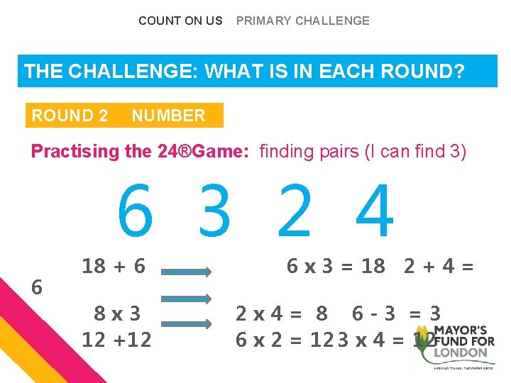 COUNT ON US PRIMARY CHALLENGE THE WHATis ISin INeach EACHround? ROUND? The. CHALLENGE: Challenge: COUNT ON US PRIMARY CHALLENGE THE WHATis ISin INeach EACHround? ROUND? The. CHALLENGE: Challenge: