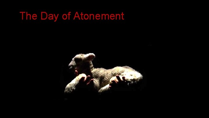 The Day of Atonement 