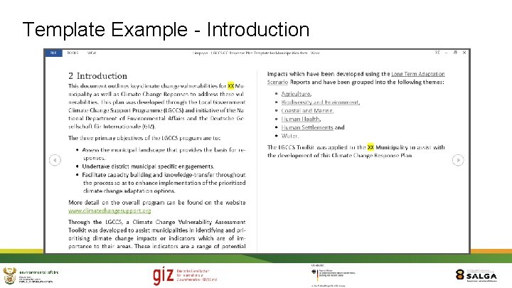 Template Example - Introduction 