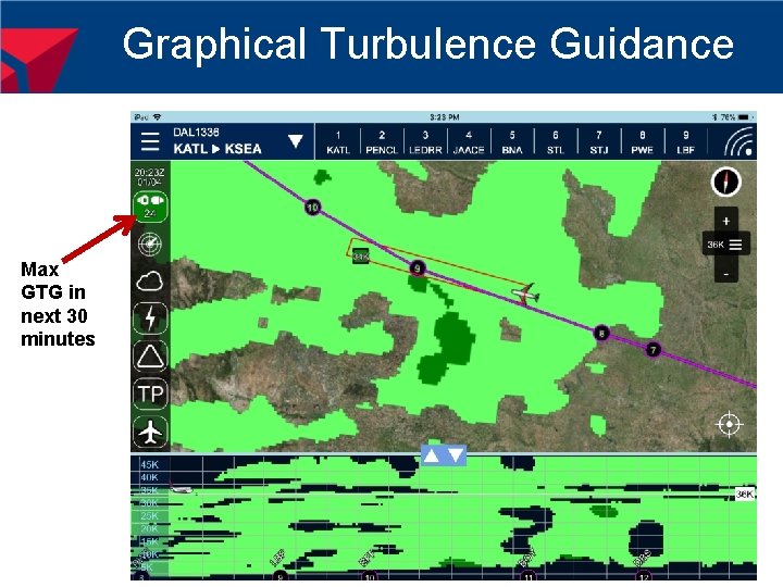 Graphical Turbulence Guidance Max GTG in next 30 minutes 