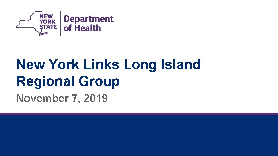 New York Links Long Island Regional Group November 7, 2019 