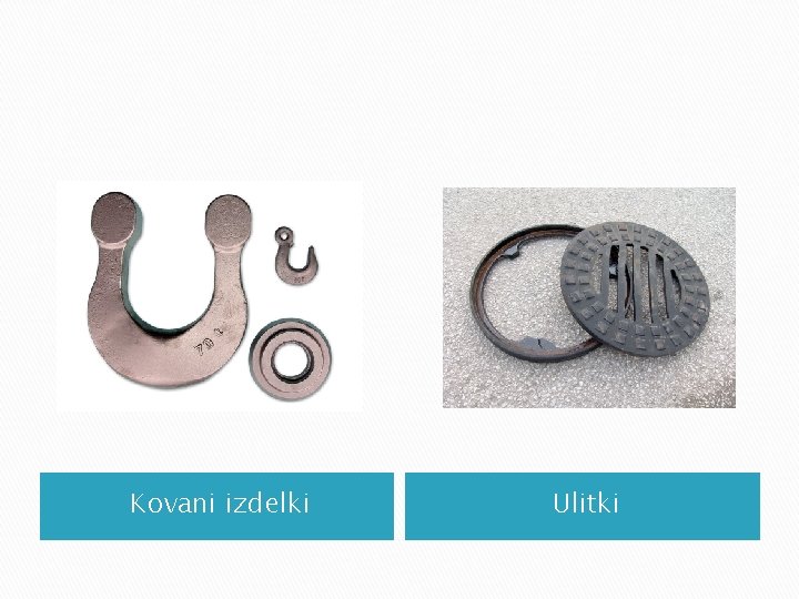 Kovani izdelki Ulitki Kovani izdelki Ulitki