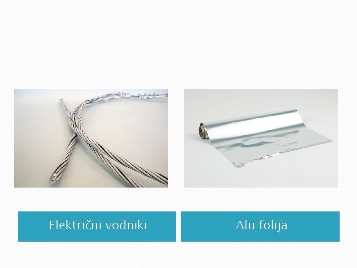 Električni vodniki Alu folija Električni vodniki Alu folija