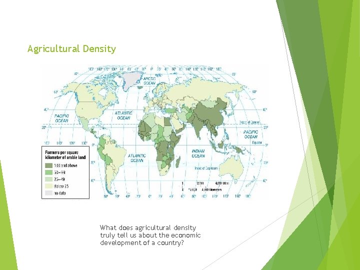 Agricultural Density What does agricultural density truly tell us about the economic development of