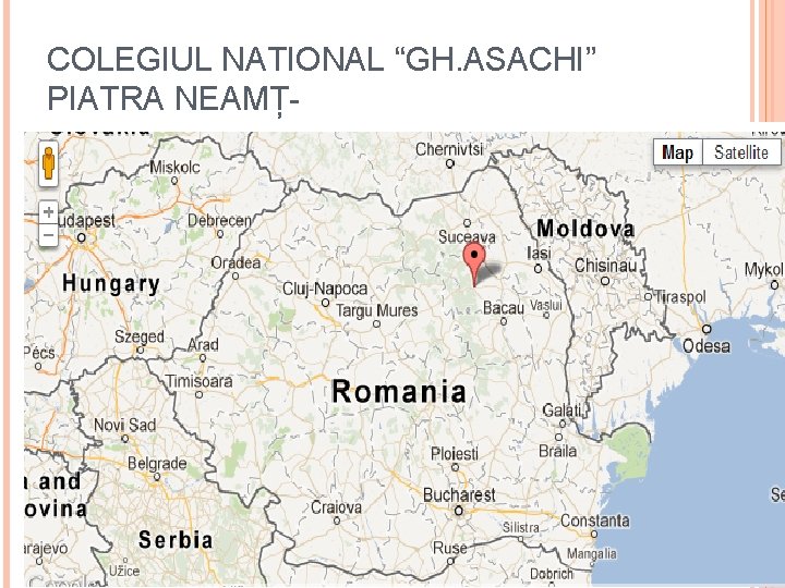 COLEGIUL NATIONAL “GH. ASACHI” PIATRA NEAMȚ- 