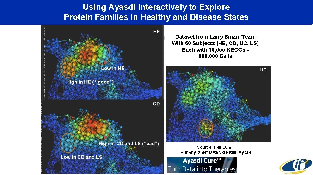 Using Ayasdi Interactively to Explore Protein Families in Healthy and Disease States Dataset from