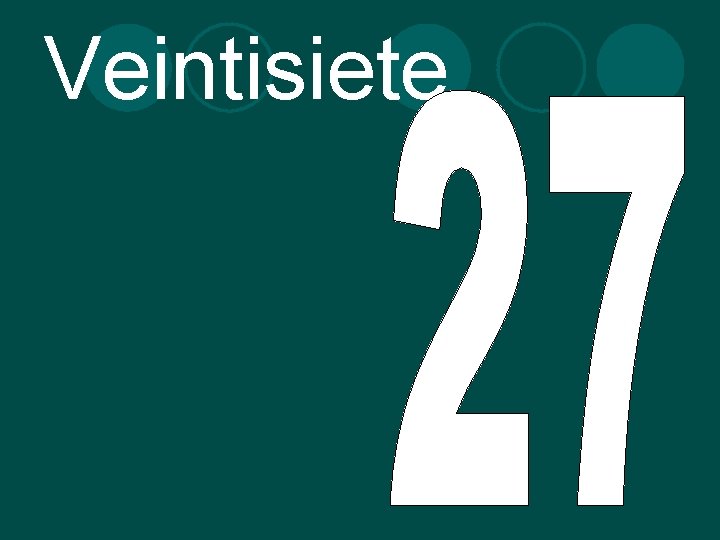 Veintisiete 