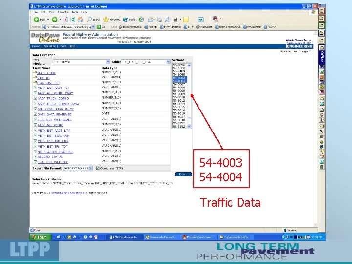 54 -4003 54 -4004 Traffic Data 