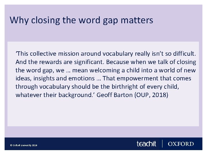 Why closing the word gap matters ‘This collective mission around vocabulary really isn’t so