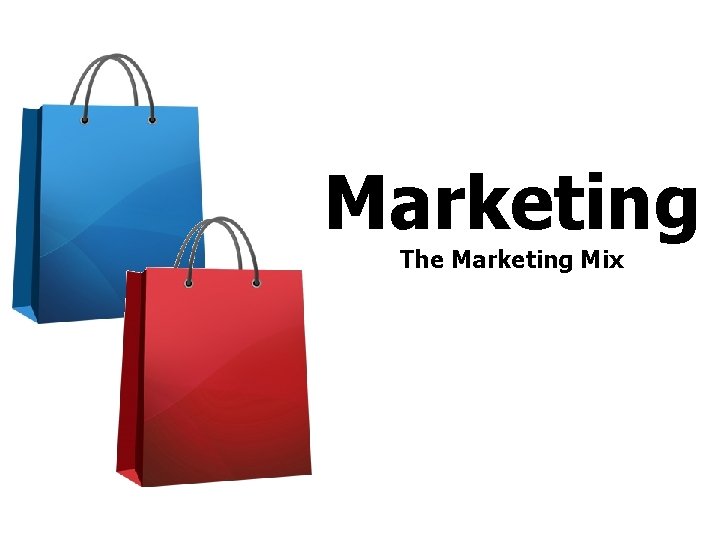 Marketing The Marketing Mix 
