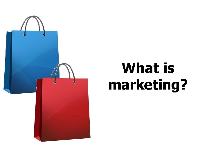 What is marketing? 