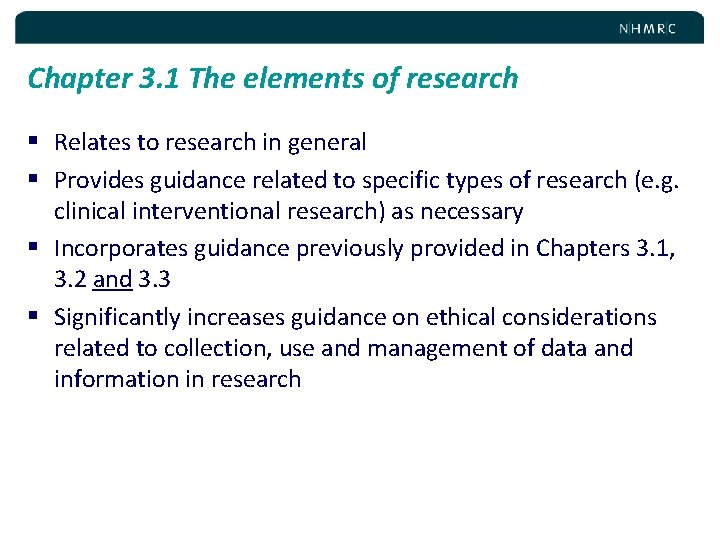 Chapter 3. 1 The elements of research § Relates to research in general §