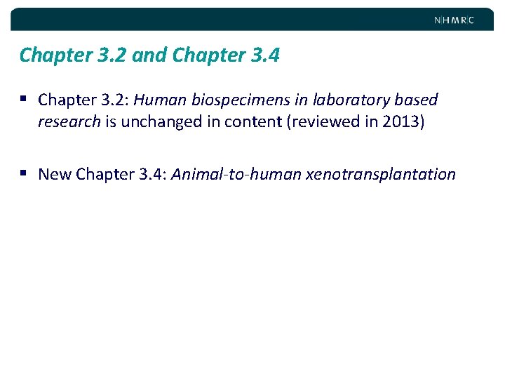 Chapter 3. 2 and Chapter 3. 4 § Chapter 3. 2: Human biospecimens in