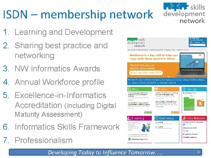 ISDN – membership network 1. Learning and Development 2. Sharing best practice and networking