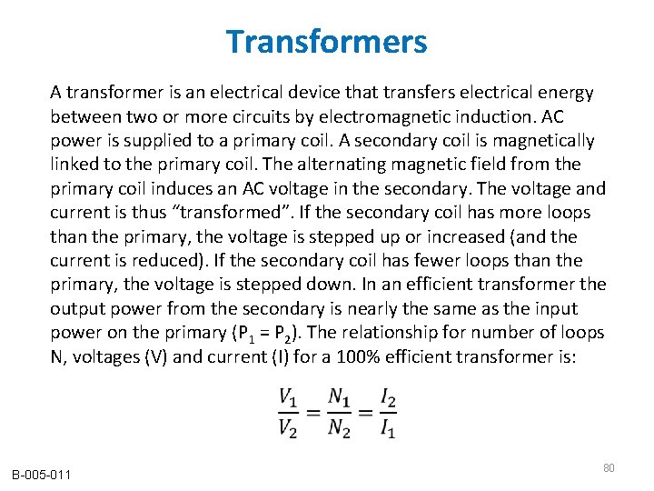 Transformers A transformer is an electrical device that transfers electrical energy between two or Transformers A transformer is an electrical device that transfers electrical energy between two or