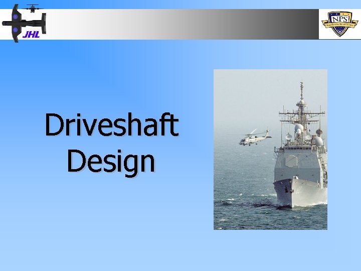 Driveshaft Design 
