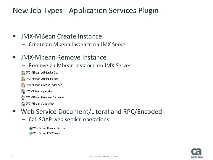 New Job Types - Application Services Plugin § JMX-MBean Create Instance – Create an
