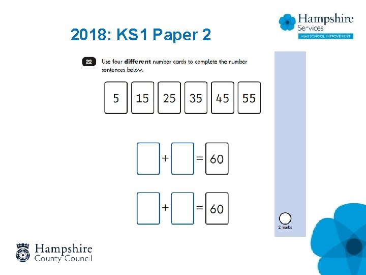 2018: KS 1 Paper 2 2018: KS 1 Paper 2