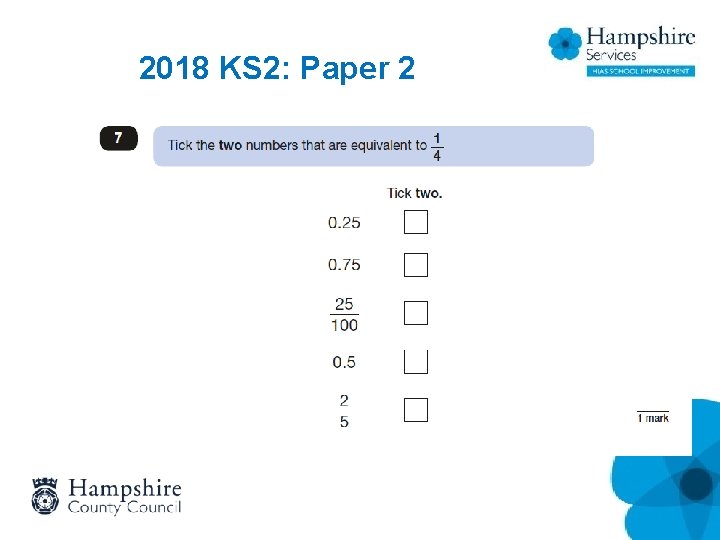 2018 KS 2: Paper 2 2018 KS 2: Paper 2