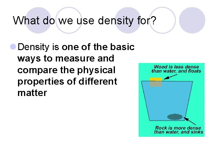 Density Density We Know That Matter Is Anything